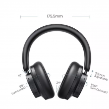 Casca Ugreen Ugreen - Wireless Headphones (90422) - Noise Canceling, 5 Microphones, Travel Case and 3D Spatial Sound - Black 69