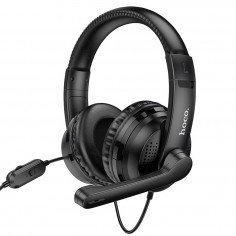Casca Hoco Hoco - Wired Headphones Magic Tour (W103) - for Gaming, Jack, with Microphone - Black 6931474741615
