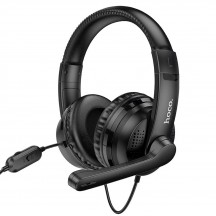 Casca Hoco Hoco - Wired Headphones Magic Tour (W103) - for Gaming, Jack, with Microphone - Black 6931474741615