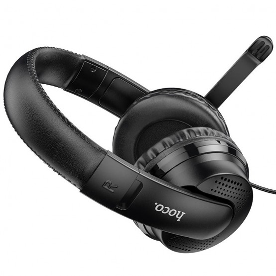 Casca Hoco Hoco - Wired Headphones Magic Tour (W103) - for Gaming, Jack, with Microphone - Black 6931474741615
