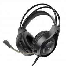 Casca Hoco Hoco - Wired Headphones Tiger (W106) - for Gaming, Jack 3.5mm, with Microphone - Black 6931474789297