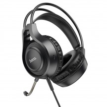 Casca Hoco Hoco - Wired Headphones Tiger (W106) - for Gaming, Jack 3.5mm, with Microphone - Black 6931474789297