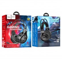 Casca Hoco Hoco - Wired Headphones Tiger (W106) - for Gaming, Jack 3.5mm, with Microphone - Black 6931474789297