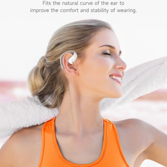 Casca Hoco Hoco - Wireless Headset (EQ4) - Bone Conduction, TWS, Bluetooth 5.3, Hi-Fi Sound - White 6931474798602