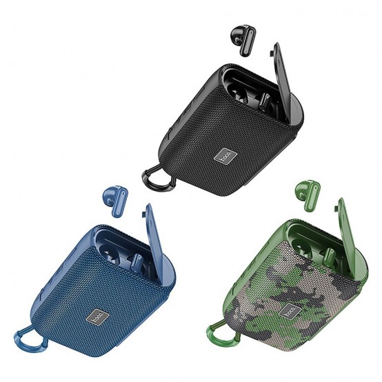 Casca Hoco Hoco - Wireless Speaker with Bluetooth Headset (HC15) - TWS, FM, TF Card, USB, AUX, 1200mAh, 5W - Black 6931474783646
