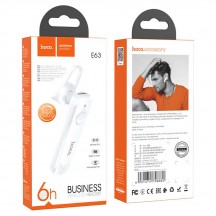 Casca Hoco Hoco - Bluetooth Headset Diamond (E63) - Bluetooth 5.0, Rotary Ear Hook - White 6931474758880