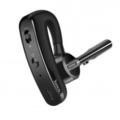 Casca Hoco Hoco - Bluetooth Headset Rede (E15) - Bluetooth 4.1, Rotating Microphone and Earhook - Black 6957531055891