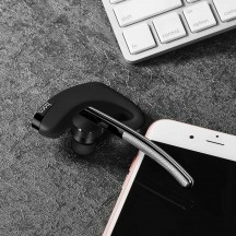 Casca Hoco Hoco - Bluetooth Headset Rede (E15) - Bluetooth 4.1, Rotating Microphone and Earhook - Black 6957531055891