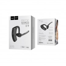 Casca Hoco Hoco - Bluetooth Headset Rede (E15) - Bluetooth 4.1, Rotating Microphone and Earhook - Black 6957531055891