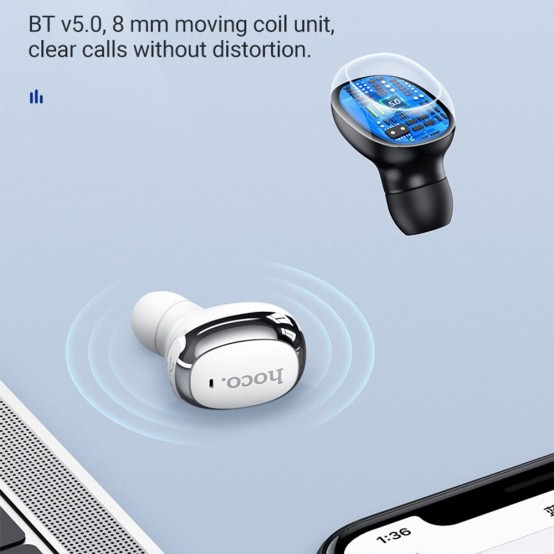 Casca Hoco Hoco - Bluetooth Headset Mia Mini (E54) - Bluetooth 5.0 - Black 6931474731654