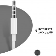 Casca Huawei Original Stereo Headset (AM116), Jack 3.5mm - White (Bulk Packing) AM116
