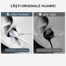 Casca Huawei Original Stereo Headset (AM116), Jack 3.5mm - White (Bulk Packing) AM116