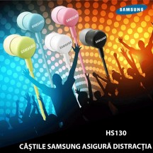 Casca Samsung Original Stereo Headset (EO-HS1303BEGWW), Jack 3.5mm - Black (Blister Packing) EO-HS1303BEGWW