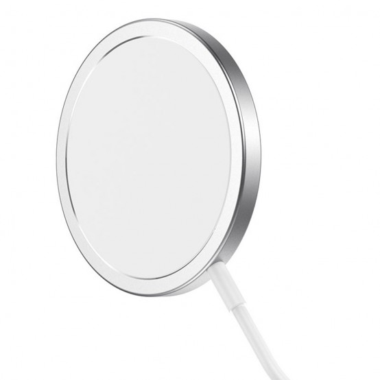 Casca Hoco Wireless Charger Original Series (CW30 Pro) - Fast Charging, for iPhone and TWS Headsets, 3A, 15W - Silver CW30 Pro