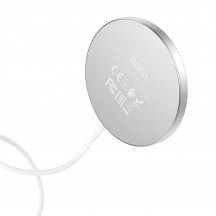 Casca Hoco Wireless Charger Original Series (CW30 Pro) - Fast Charging, for iPhone and TWS Headsets, 3A, 15W - Silver CW30 Pro
