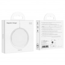 Casca Hoco Wireless Charger Original Series (CW30 Pro) - Fast Charging, for iPhone and TWS Headsets, 3A, 15W - Silver CW30 Pro