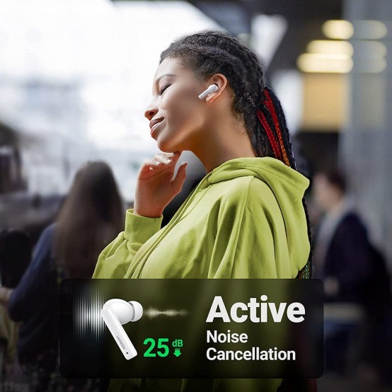 Casca Ugreen Wireless Earbuds HiTune T3 (90206) - Active Noise-Cancelling, BT 5.2 - White 90206