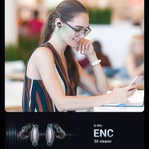 Casca Ugreen Wireless Earbuds HiTune X6 (90242) - ANC, TWS, Stereo - Gray 90242