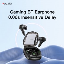 Casca Yesido Wireless Earbuds (TWS14) - for Gaming, TWS, Noise Cancelling, Bluetooth 5.3 - Black TWS14
