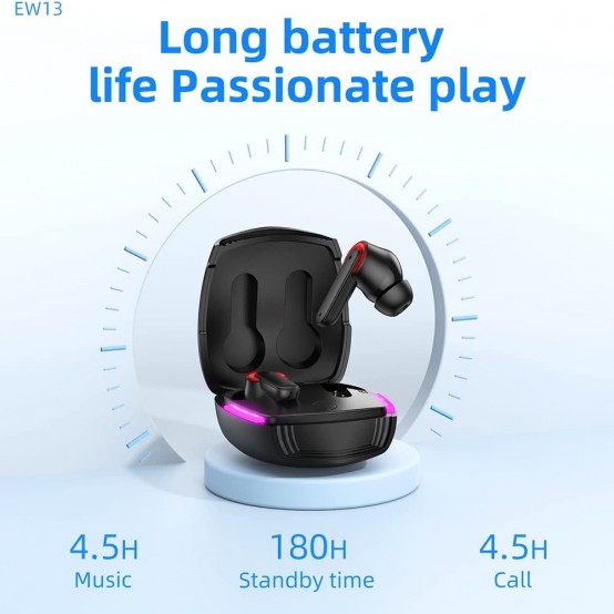 Casca Hoco Wireless Earbuds Magic Flow (EW13) - for Gaming, TWS, ENC, Bluetooth 5.1 - Gray EW13