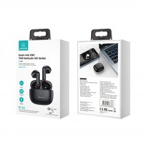Casca USAMS Wireless Earbuds NX10 Series (BHUNX01) - TWS, Bluetooth 5.2, Dual-Mic - Black BHUNX01