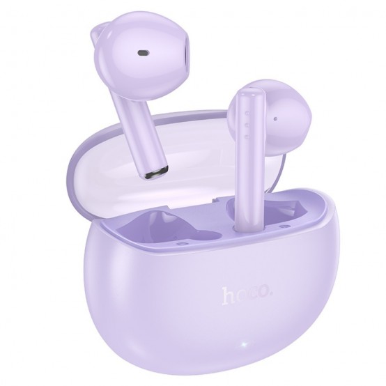 Casca Hoco Wireless Earbuds Crystal (EW38) - TWS, Bluetooth 5.3, Hi-Fi Sound, Stereo, Touch Control - Purple EW38