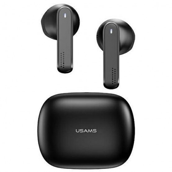 Casca USAMS Wireless Earbuds SM Series (BHUSM02) - TWS with Bluetooth 5.0 - Black BHUSM02
