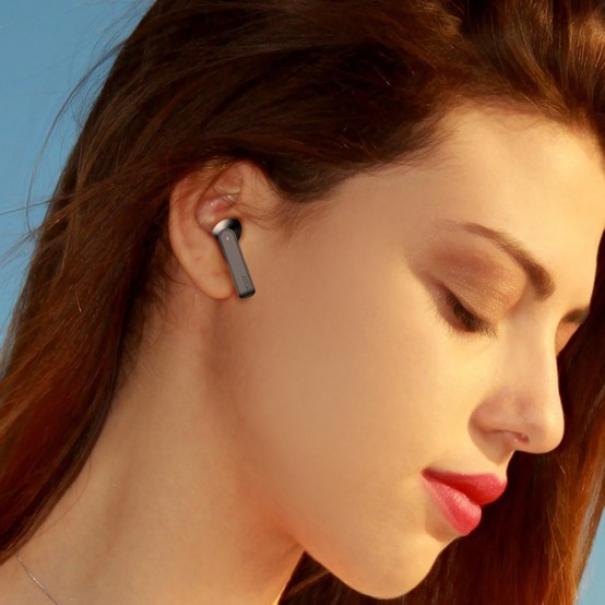 Casca USAMS Wireless Earbuds SM Series (BHUSM02) - TWS with Bluetooth 5.0 - Black BHUSM02