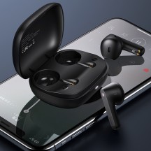 Casca USAMS Wireless Earbuds SM Series (BHUSM02) - TWS with Bluetooth 5.0 - Black BHUSM02