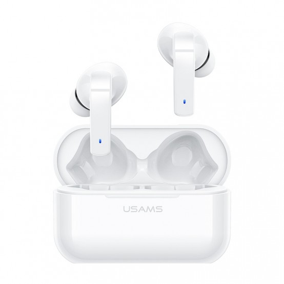 Casca USAMS Wireless Earbuds LY Series (BHULY06) - Active Noice Cancellation, TWS, Bluetooth 5.0 - White BHULY06