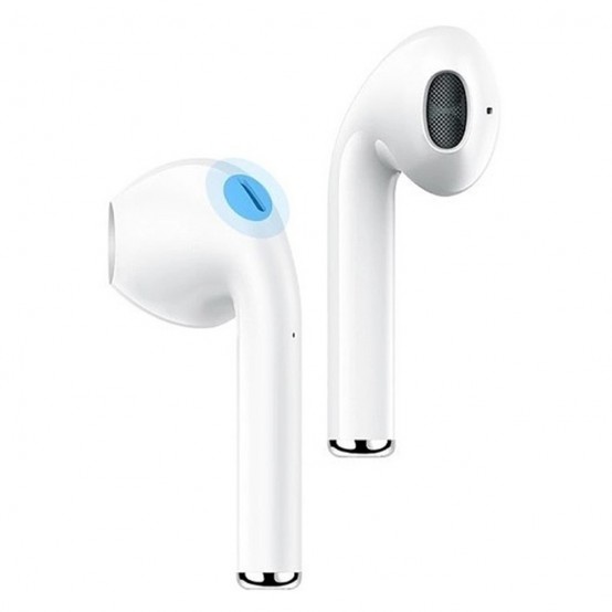 Casca USAMS Wireless Earbuds YA Series (BHUYA01) - TWS with Bluetooth 5.0 - White BHUYA01
