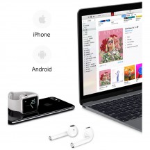 Casca USAMS Wireless Earbuds YA Series (BHUYA01) - TWS with Bluetooth 5.0 - White BHUYA01