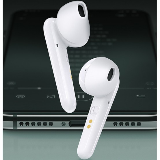 Casca USAMS Wireless Earbuds SD Series (BHUSD01) - TWS with Bluetooth 5.0 - White BHUSD01