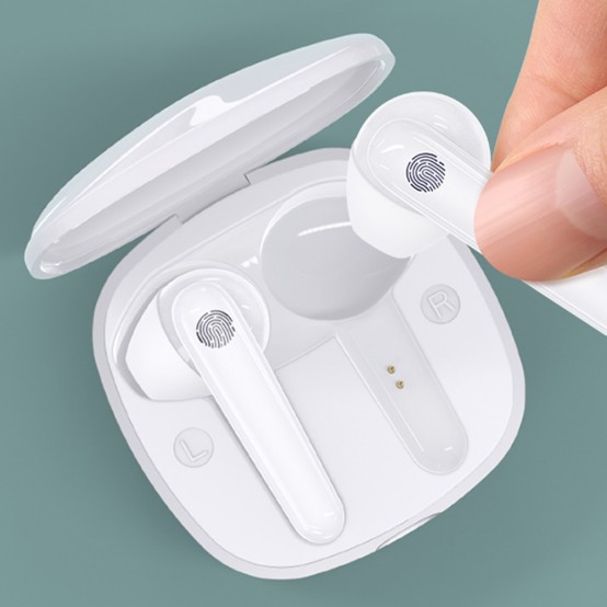 Casca USAMS Wireless Earbuds SD Series (BHUSD01) - TWS with Bluetooth 5.0 - White BHUSD01