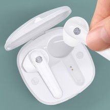 Casca USAMS Wireless Earbuds SD Series (BHUSD01) - TWS with Bluetooth 5.0 - White BHUSD01