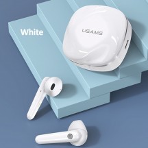 Casca USAMS Wireless Earbuds SD Series (BHUSD01) - TWS with Bluetooth 5.0 - White BHUSD01