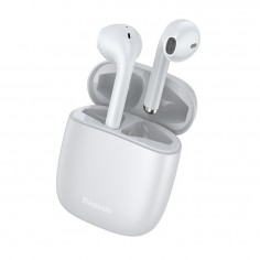 Casca Baseus Wireless Earbuds Encok W04 (NGW04-02) - TWS with Bluetooth 5.0 - White NGW04-02