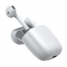 Casca Baseus Wireless Earbuds Encok W04 (NGW04-02) - TWS with Bluetooth 5.0 - White NGW04-02