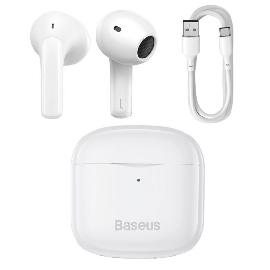 Casca Baseus Wireless Earbuds Bowie E3 (NGTW080002) - TWS with Bluetooth 5.0 - White NGTW080002