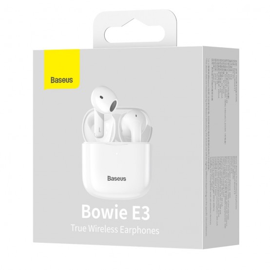 Casca Baseus Wireless Earbuds Bowie E3 (NGTW080002) - TWS with Bluetooth 5.0 - White NGTW080002