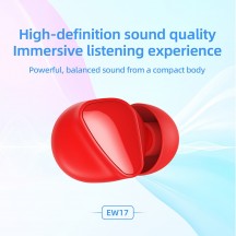 Casca Hoco Wireless Earbuds Amusement (EW17) - TWS with Bluetooth 5.3 - Black EW17