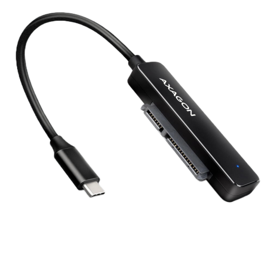 Adaptor Axagon USB 3.2 Gen 1, 2.5" HDD/SSD, USB-C, 5 Gbit/s, 0.2m, Negru ADSA-FP2C
