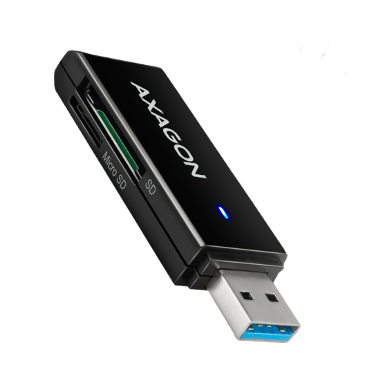 Card reader Axagon USB 3.2 tip-A SLIM la SD/microSD CRE-S2N