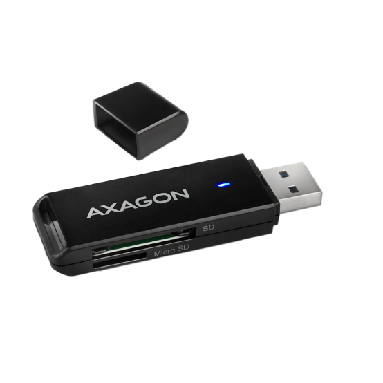 Card reader Axagon USB 3.2 tip-A SLIM la SD/microSD CRE-S2N