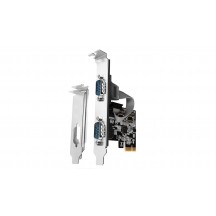 Adaptor Axagon PCI-Express (chip ASIX AX99100) 2x Serial Port + LP PCEA-S2N