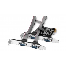 Adaptor Axagon PCI-Express( chip ASIX AX99100) la 4x Serial Port + LP PCEA-S4N