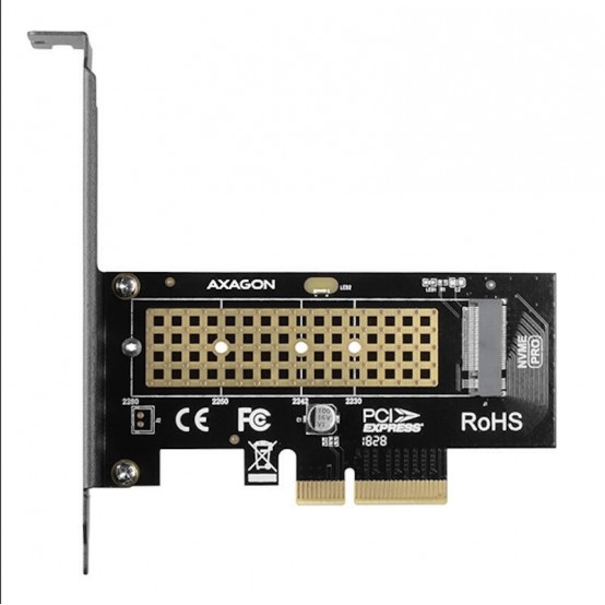 Adaptor Axagon PCI-E 3.0 4x - M.2 SSD NVMe, suport SSD pana la 80 mm PCEM2-N