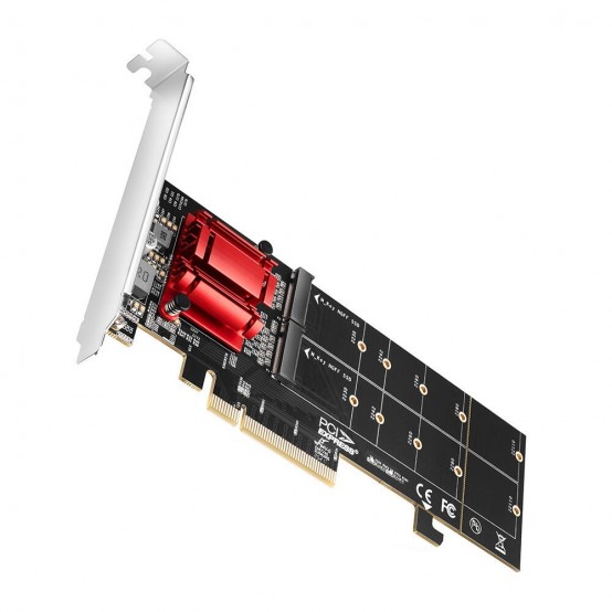 Adaptor Axagon PCIE 3.0 8X,  2X NVME M.2 PCEM2-ND