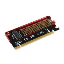 Adaptor Axagon PCI-E 3.0 16x - M.2, SSD NVMe, Suport SSD pana la 80 mm, low profile, Radiator Inclus PCEM2-S