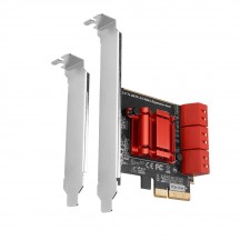 Adaptor Axagon PCI-Express(pci-e) adaptor la 6 x Sata III, LP PCES-SA6